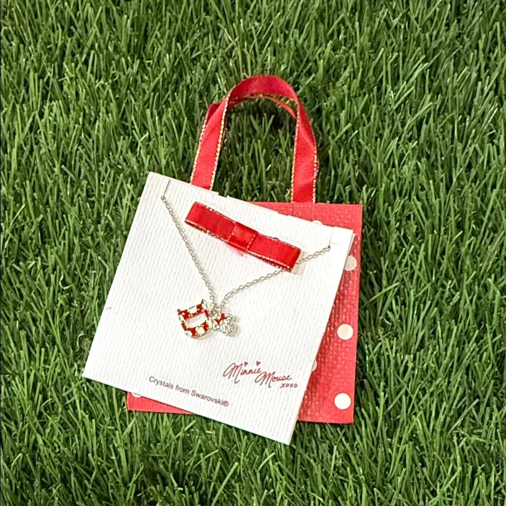 Disney Minnie Mouse necklace - “D”